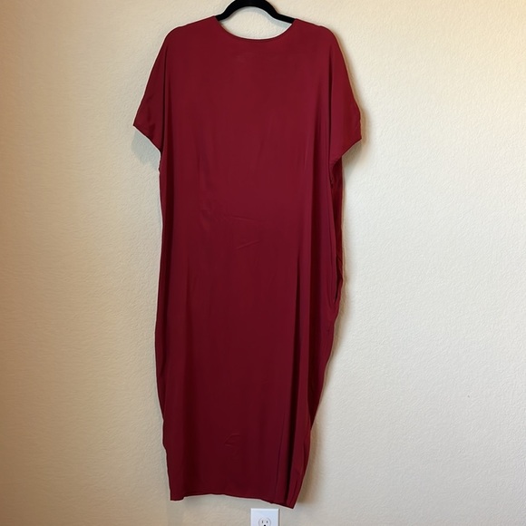 Universal Standards X J. Crew Maroon Midi Dress - Picture 8 of 8